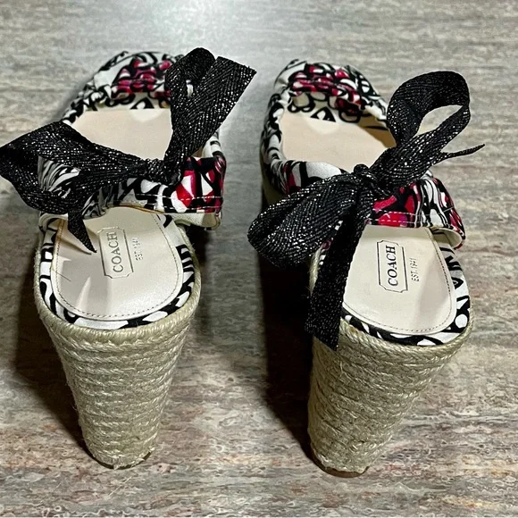 Coach Maritza open toe wedge sandals - Picture 2 of 16